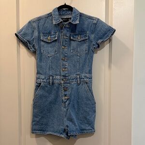 Denim romper